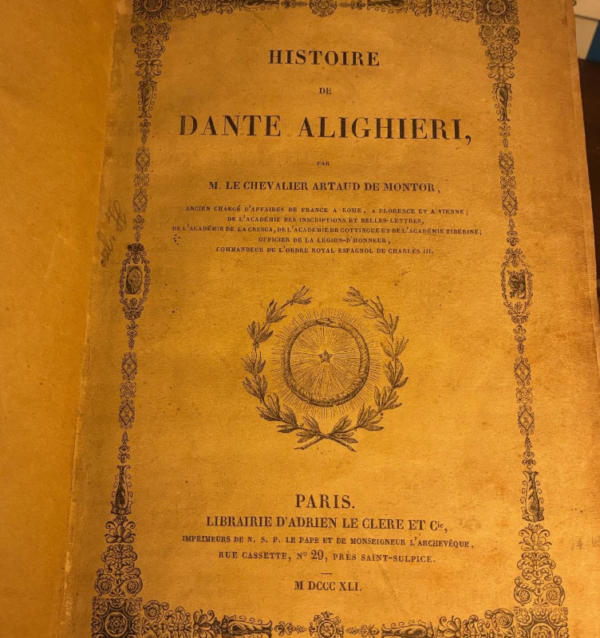 Chevalier de Montor - Histoire de Dante Alighieri (Frances 1841)